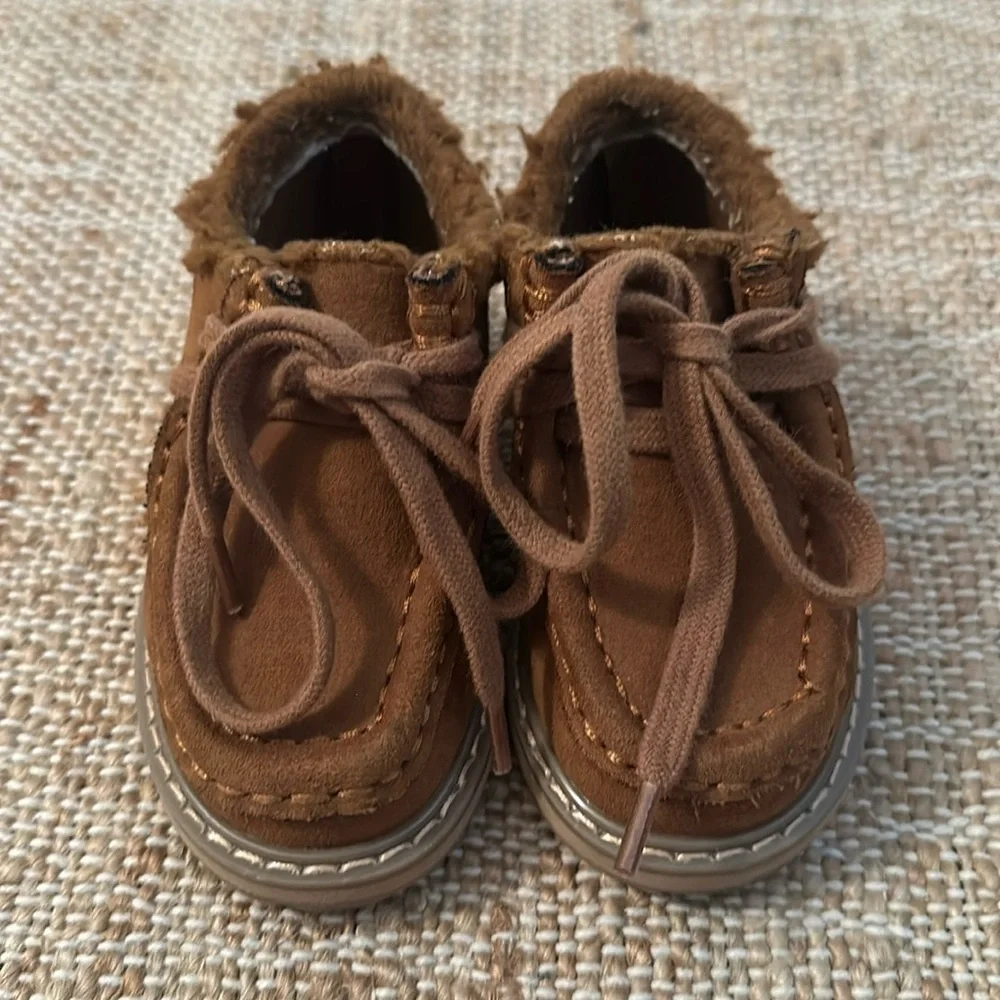 Gap Toddler Sherpa Moc Boots Brown Size 5